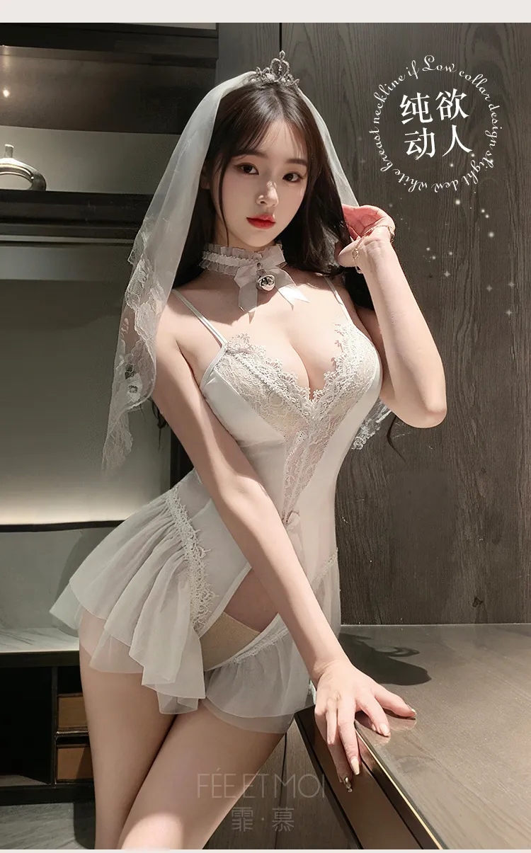 霏慕 花嫁契约新娘连体衣套装详情图片 8