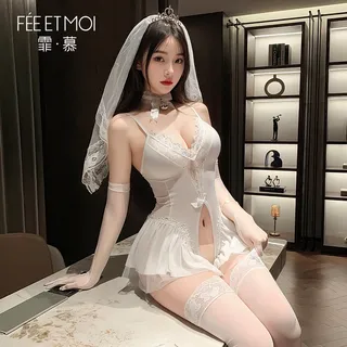 霏慕 花嫁契约新娘连体衣套装图片 3